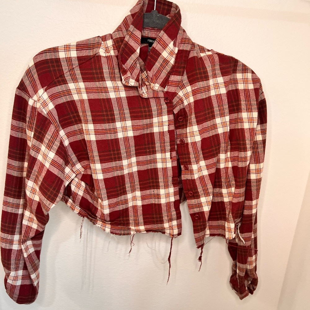 Cropped flannel